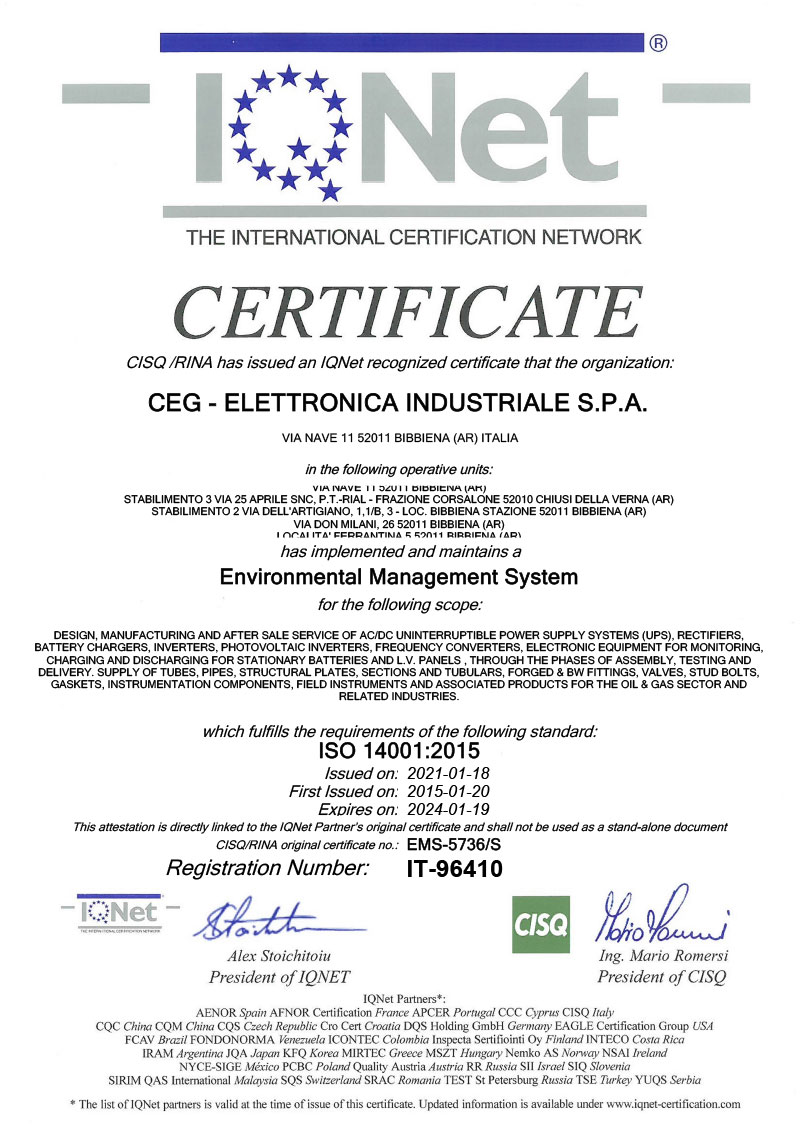 ISO 14001 2015 Iqnet