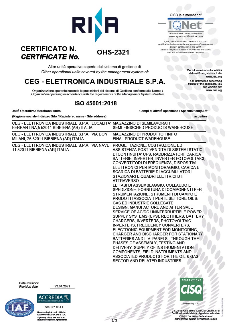 ISO 45001 2018 Iqnet